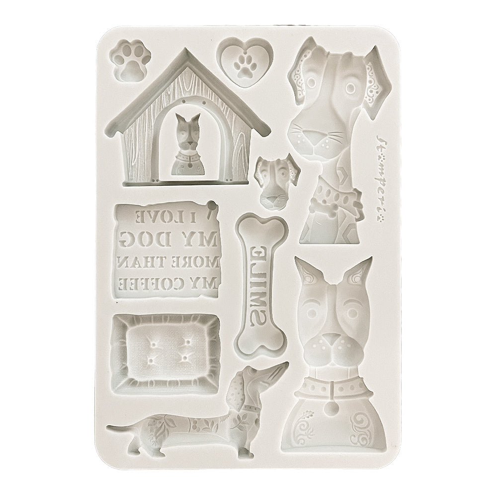 Stamperia - Silicon mold A5 - Furry Friends - Dogs