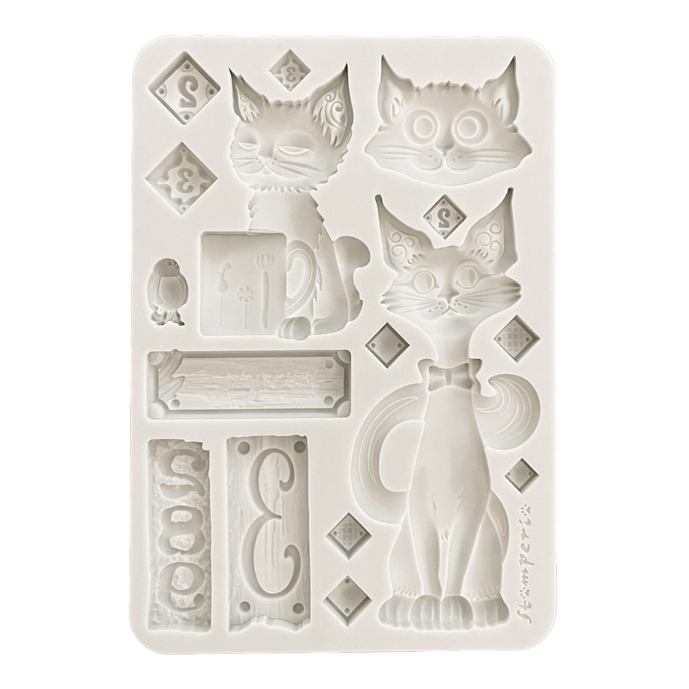 Stamperia - Silicon mold A5 - Furry Friends - Cats