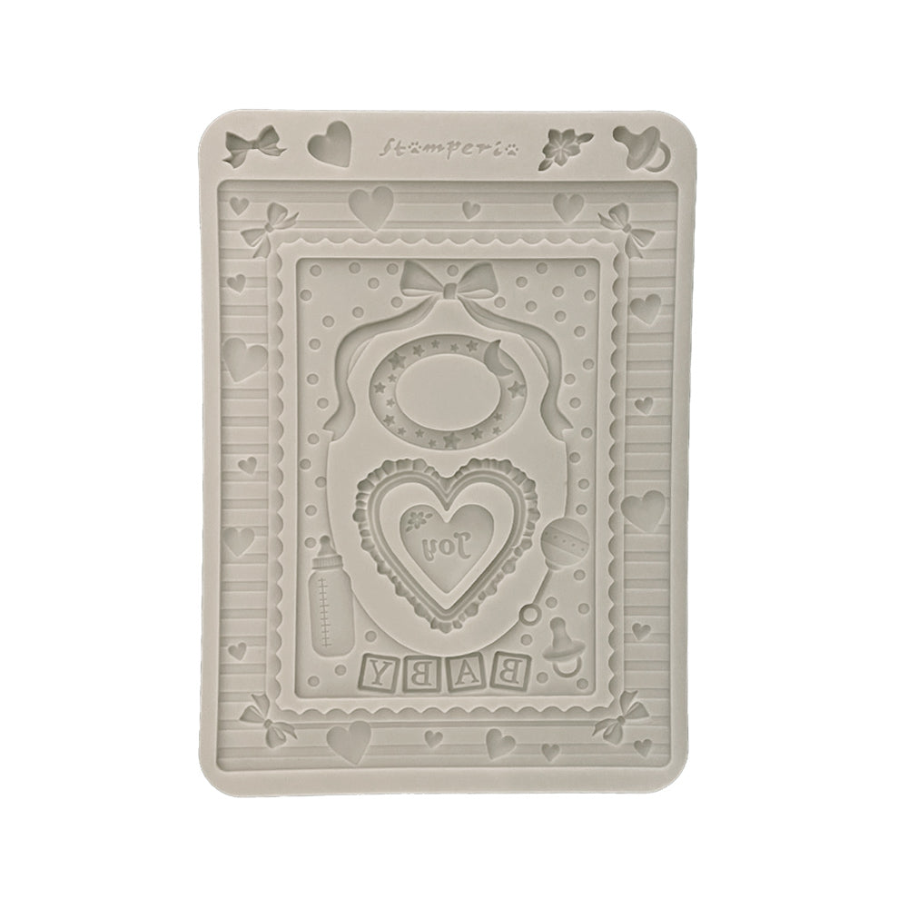 Stamperia - Silicon mold A5 - Baby frames and hearts
