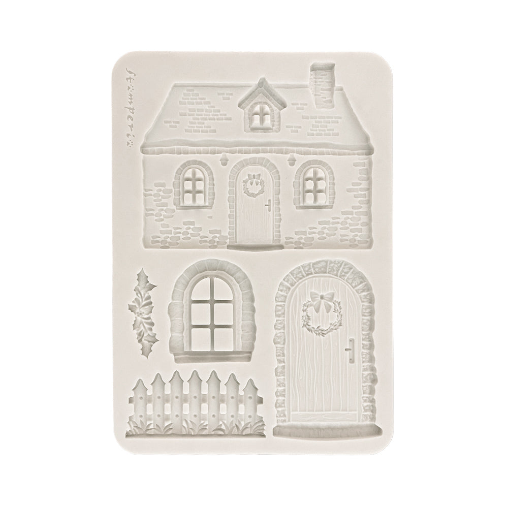 Stamperia - Silicon mold A5 - Christmas cottage