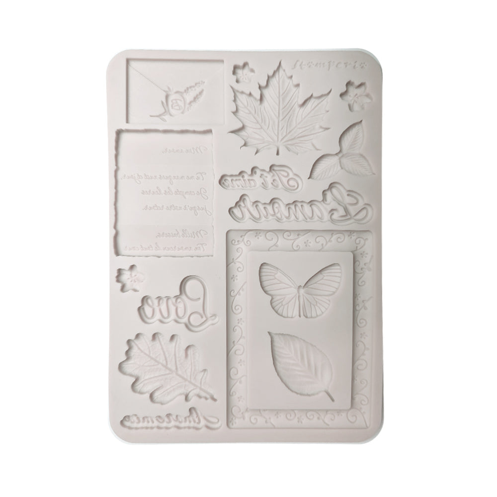 Stamperia - Silicon mold A5 - Flowers and Poems