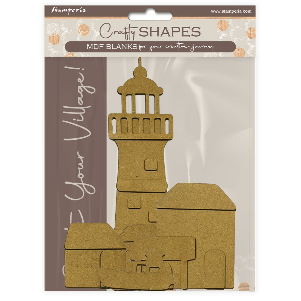 Stamperia - Crafty Shapes - Silent Sea Lighthouse Landscapes*
