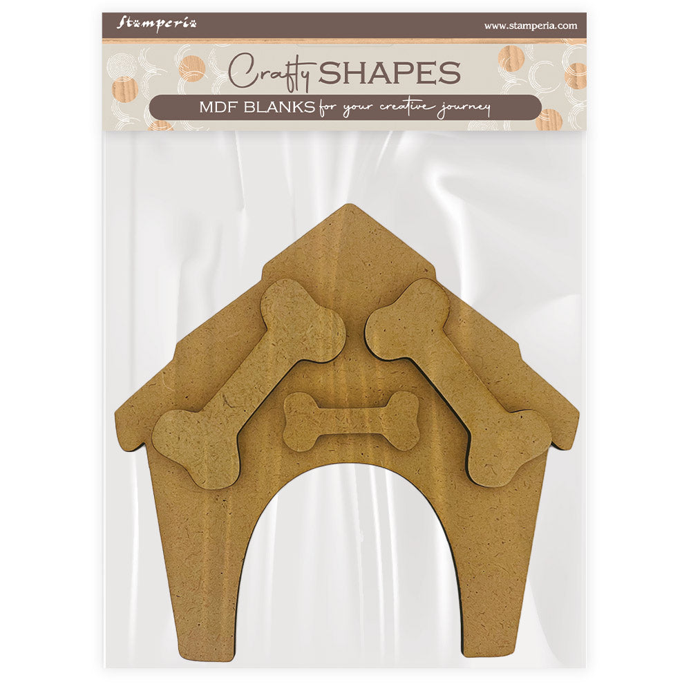 Stamperia - Crafty Shapes - Furry Friends doghouse and bones