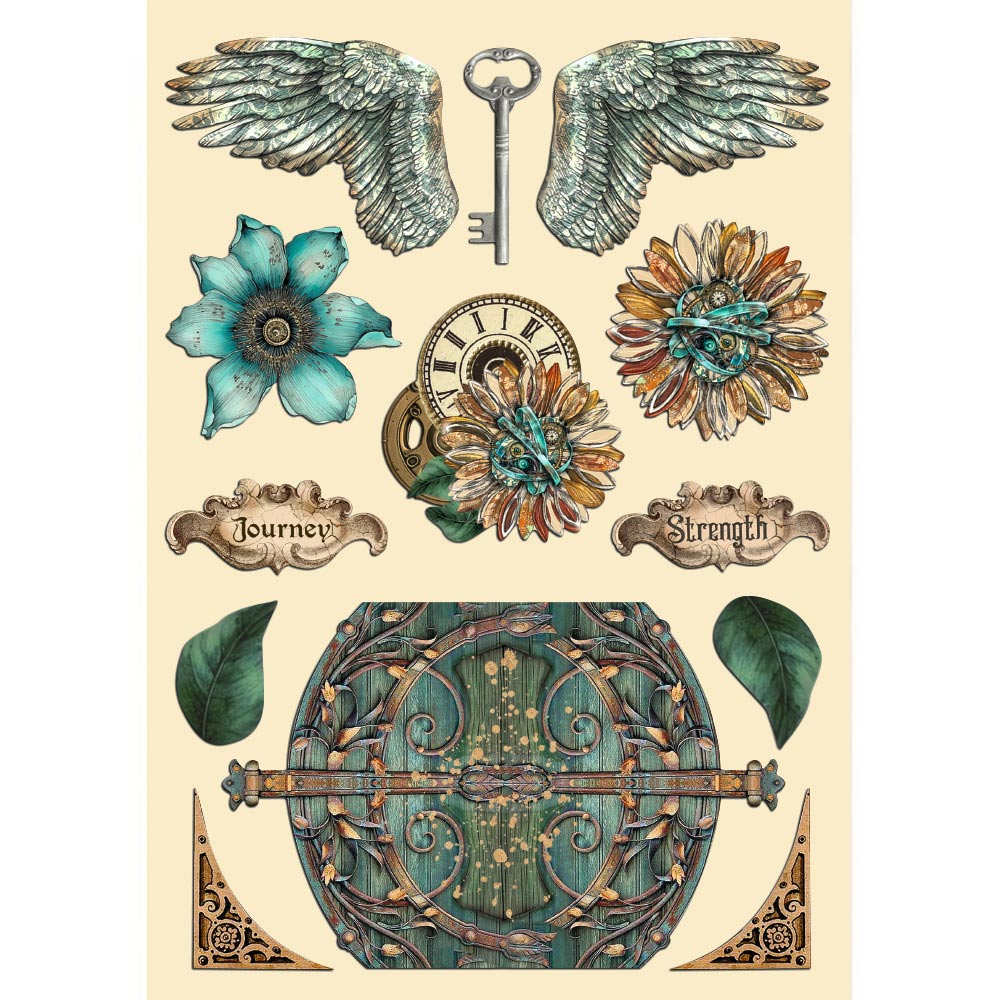 Stamperia - A5 - Wooden Shapes - Sir Vagabond in Fantasy World