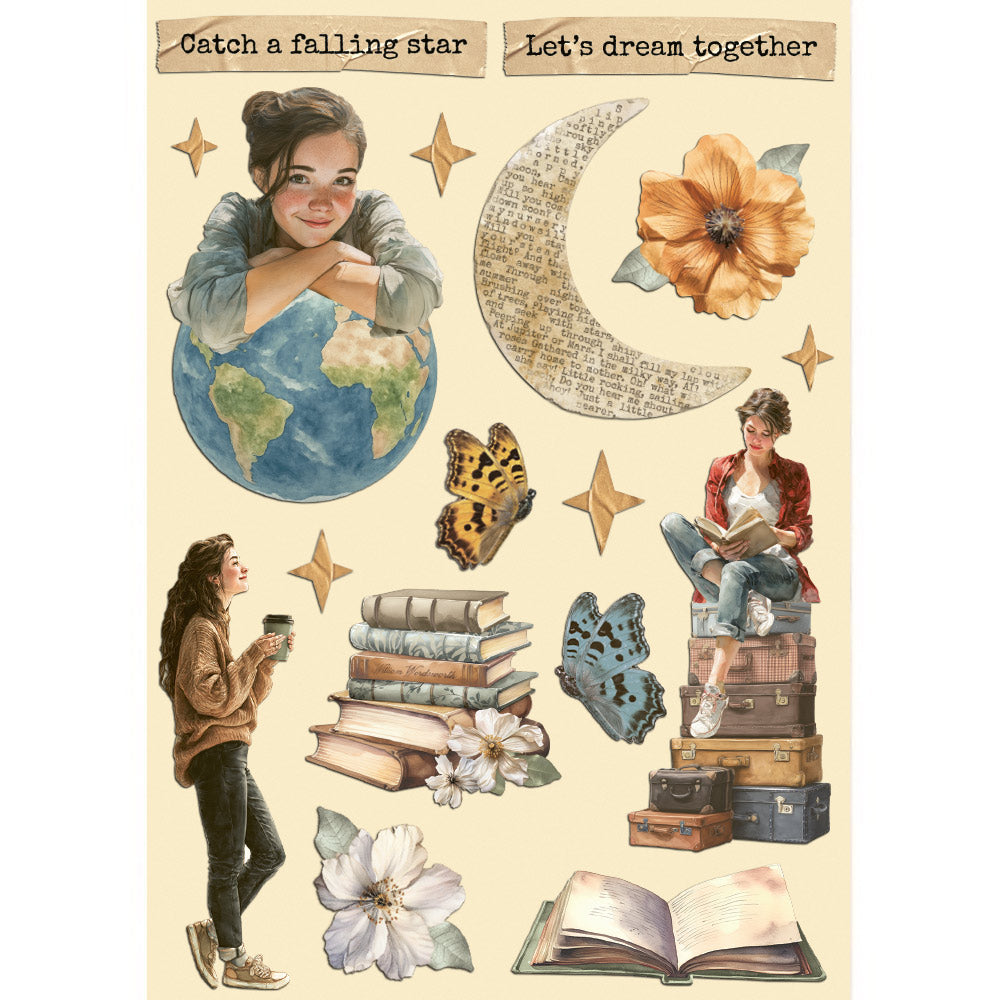 Stamperia - A5 - Wooden Shapes - Secret Diary