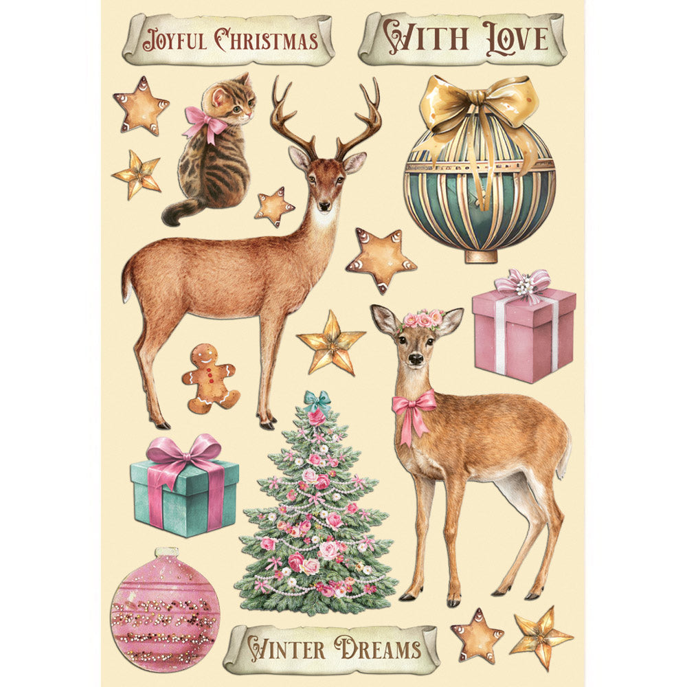 Stamperia - A5 - Wooden Shapes - Winter Magic