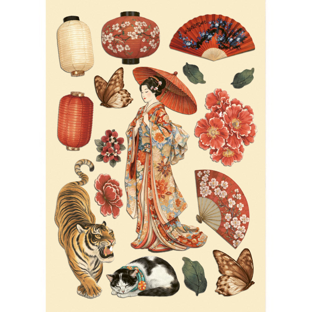 Stamperia - A5 - Wooden Shapes - Oriental Garden
