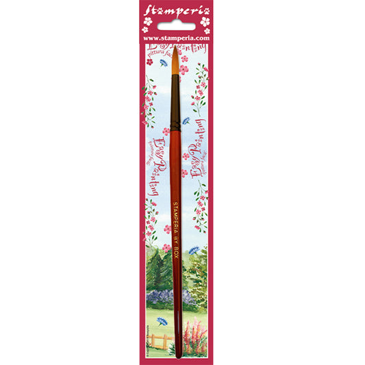 Stamperia - Drop point brush size 3 - Great for Aquacolor, Watercolors Blister