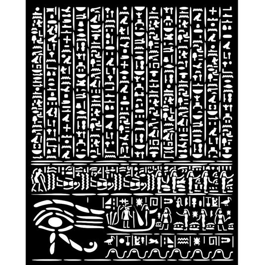 Pre Order - Stamperia - Mix Media Stencil - 20 X 25  Fortune Egypt