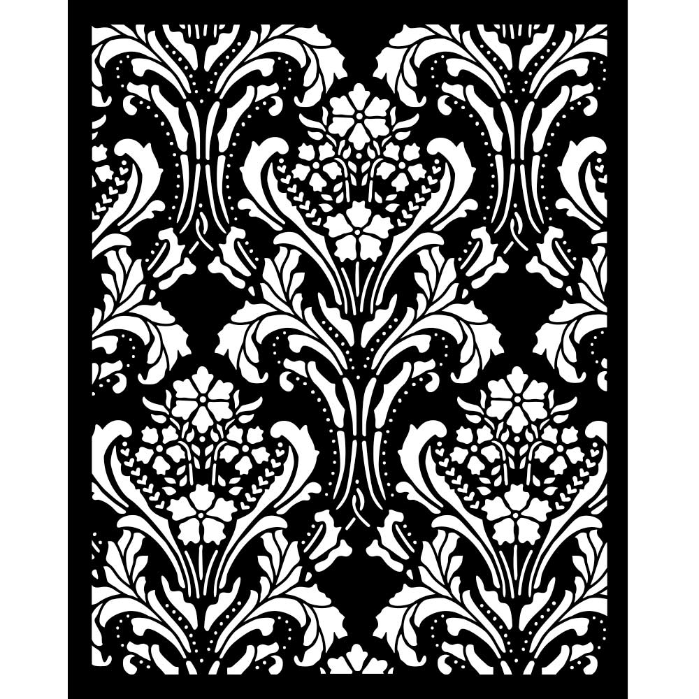 Stamperia - Mix Media Stencil - 20 X 25 Quiet Days baroque tapestry