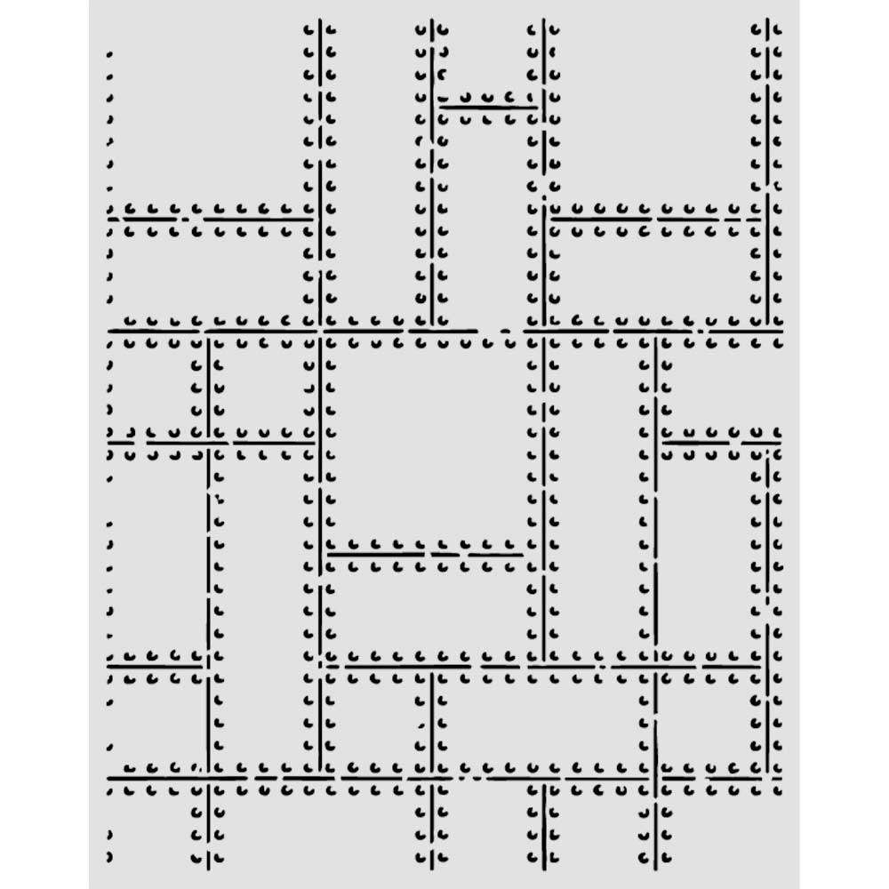 Stamperia - Mix Media Stencil - 20 X 25 A new beginning metal plates