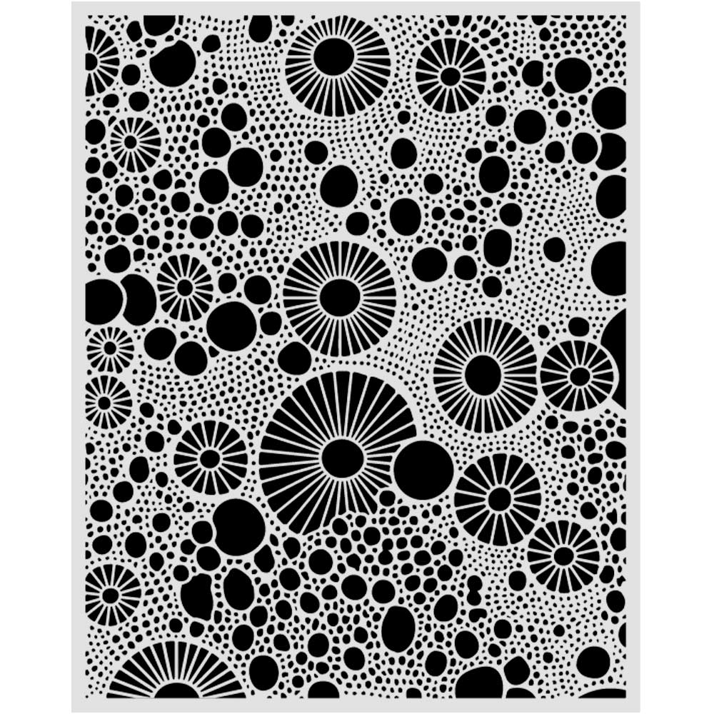 Stamperia - Mix Media Stencil - 20 X 25 All Around rings