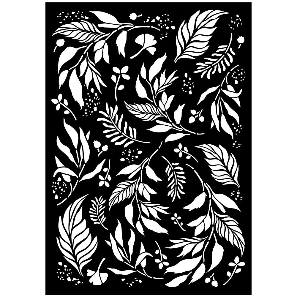 Stamperia - Mix Media Stencil - A3 Leaves