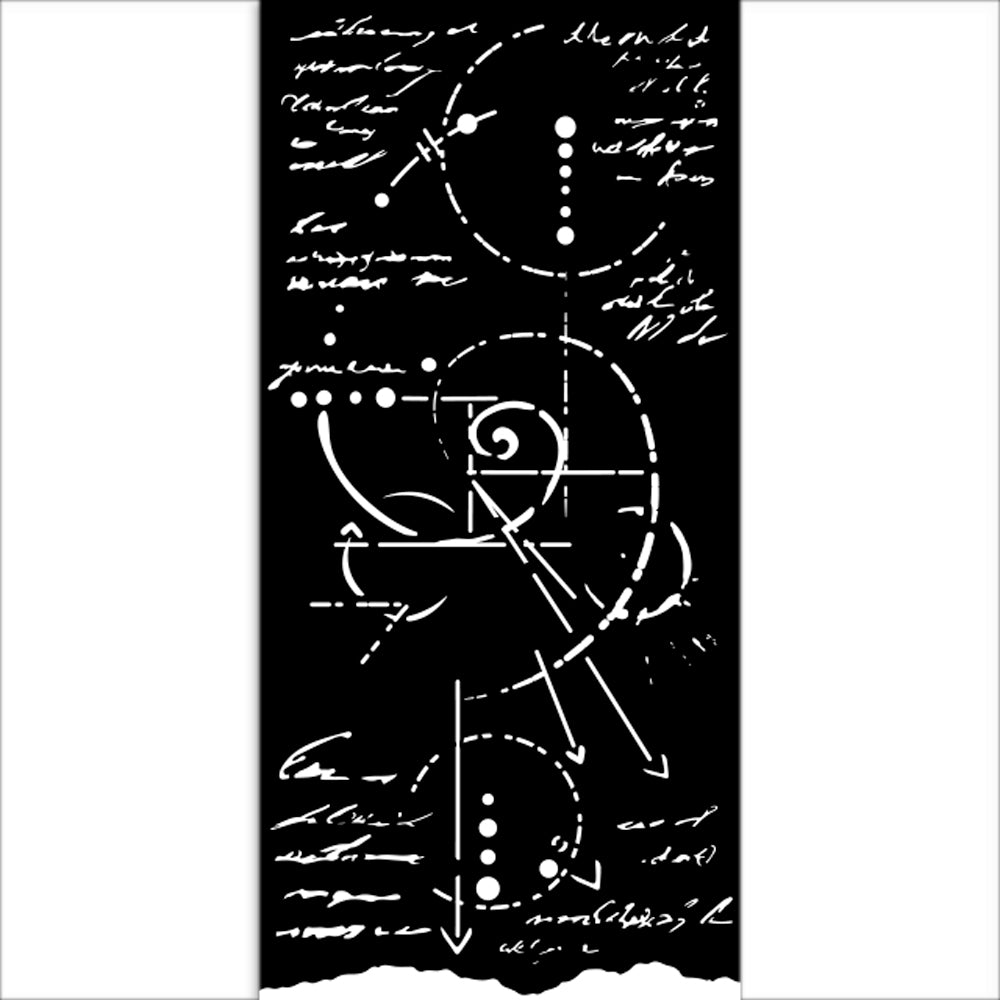 Stamperia- Thick Stencil 12 X 25cm- Silent sea fossils