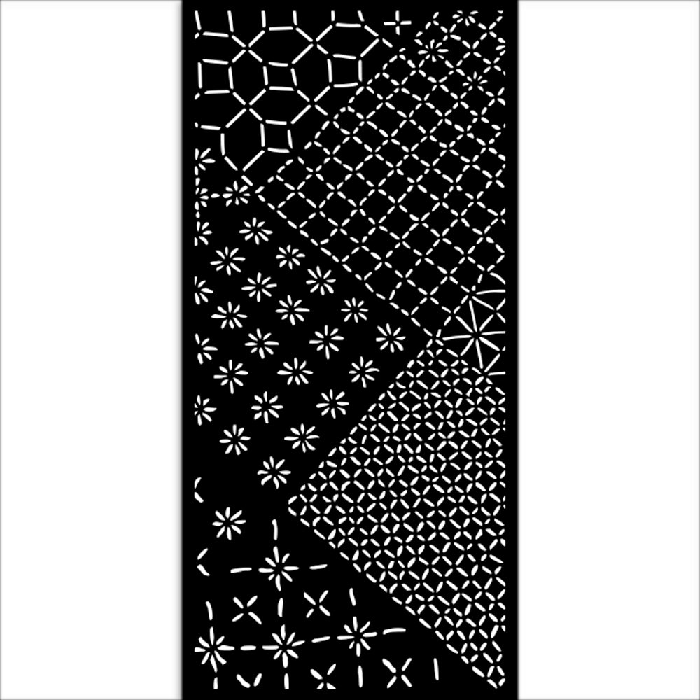 Stamperia- Thick Stencil 12 X 25cm- Quiet Days mixed tiles