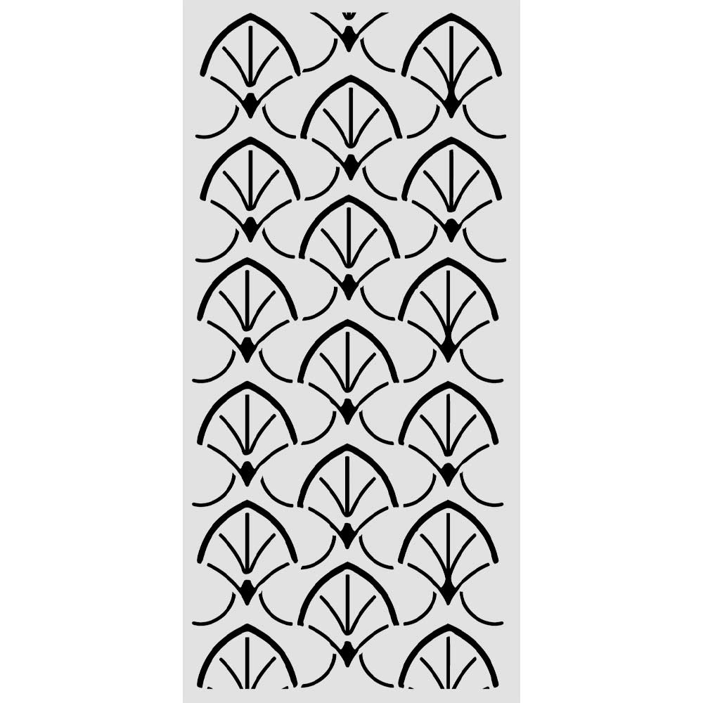 Stamperia- Thick Stencil 12 X 25cm- Oriental Garden Borders