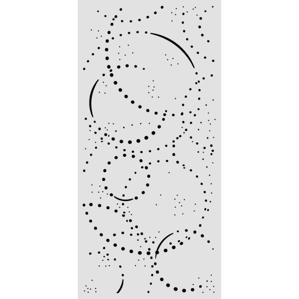 Stamperia- Thick Stencil 12 X 25cm- Cosmos ink orbits