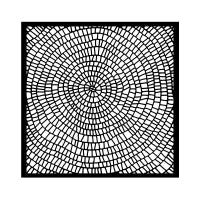 Stamperia - Mix Media Stencil - 18 X 18 - Whispering Woods bark pattern