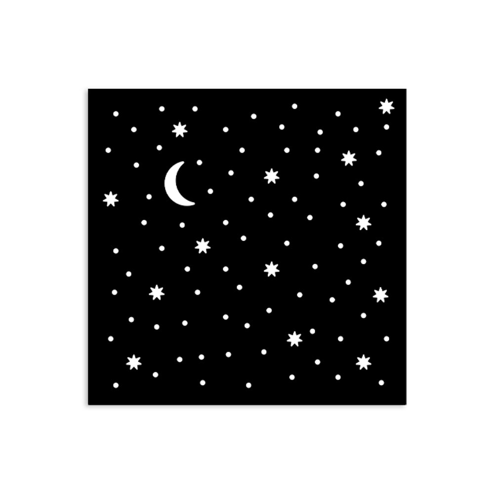 Stamperia- Thick Stencil 12 X 12cm- Alice in Christmas stars and moon