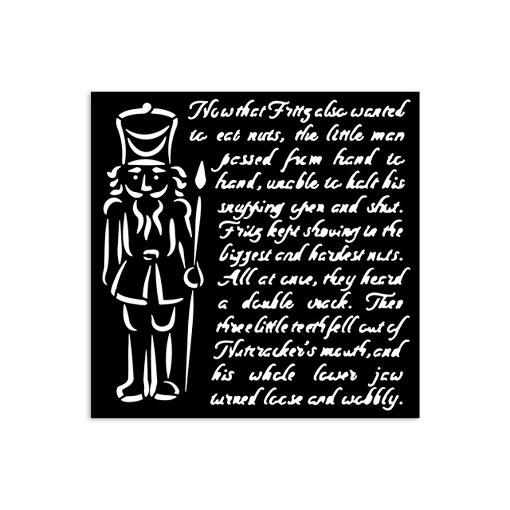 Stamperia- Thick Stencil 12 X 12cm- Alice in Christmas soldiers