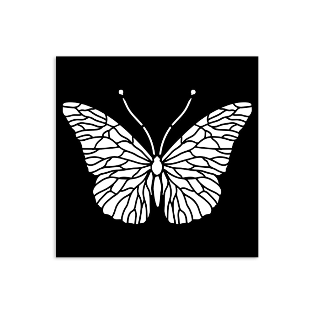 Stamperia- Thick Stencil 12 X 12cm - Quiet Days butterfly