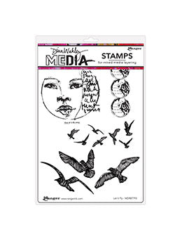 Dina Wakley - Stamps - Let it Fly