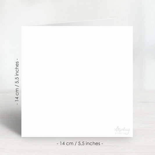 Mintay Basic - Greeting Card Base - 14 x 14cm / 5,5 x 5,5" - White