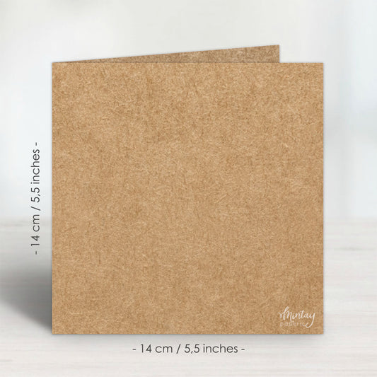 Mintay Basic - Greeting Card Base - 14 x 14cm / 5,5 x 5,5" - Kraft