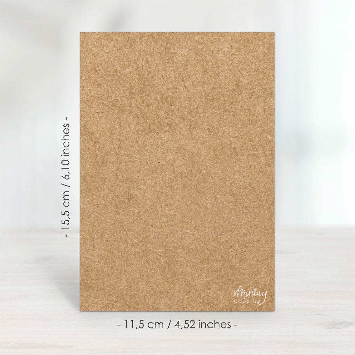 Mintay Basic - Greeting Card Base - 11,5 x 15,5cm / 4,52 x 6,10" - Kraft