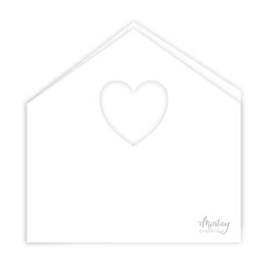 Mintay Basic - House Card Base - White - 5pcs