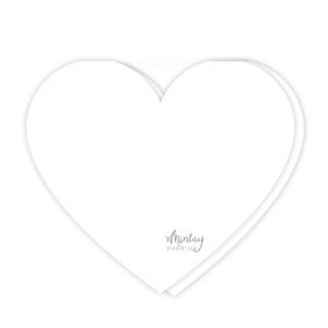 Mintay Basic - Heart Basic card range - White Base - 5pcs