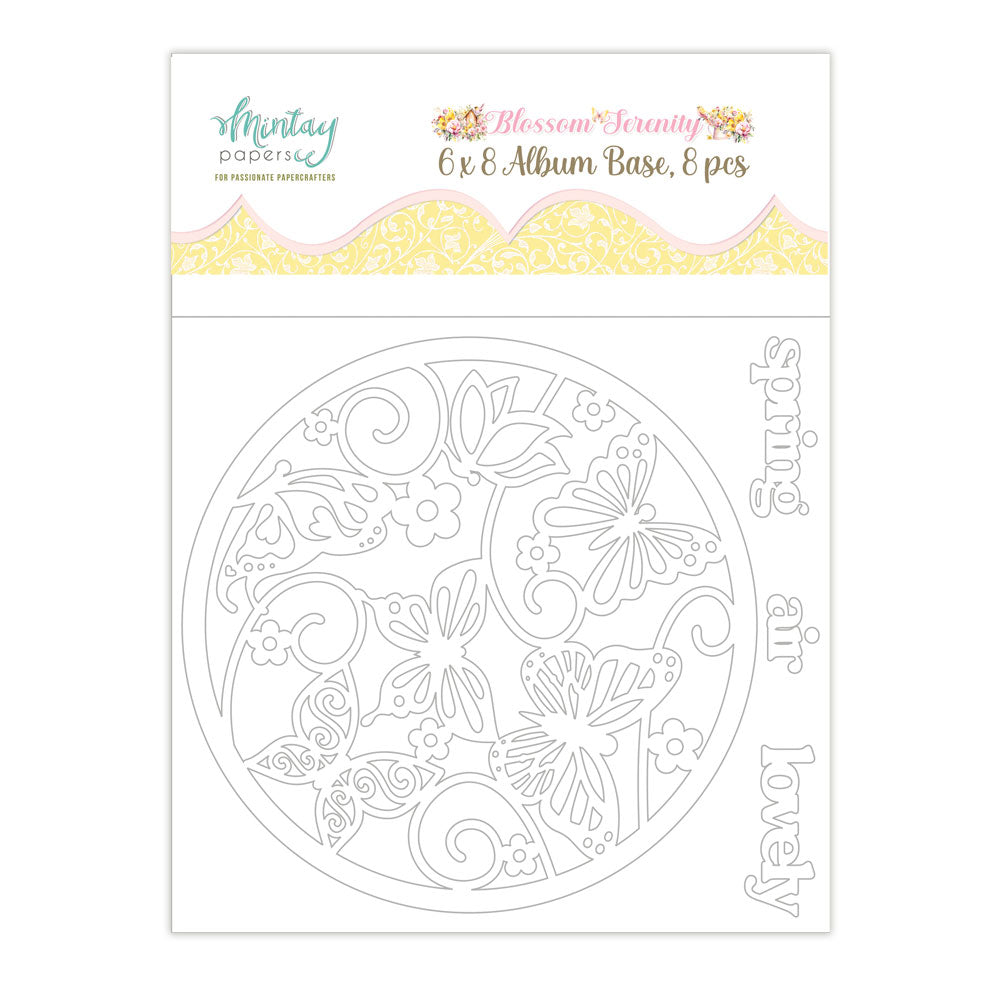 Mintay - 6 x 8 Album Base 8 pcs - Blossom Serenity