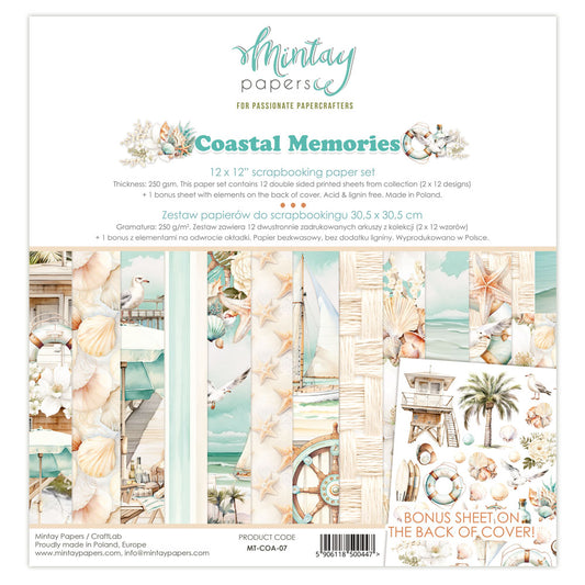 PRE ORDER - Mintay  - 12 x 12 Paper Pad - Coastal Memories