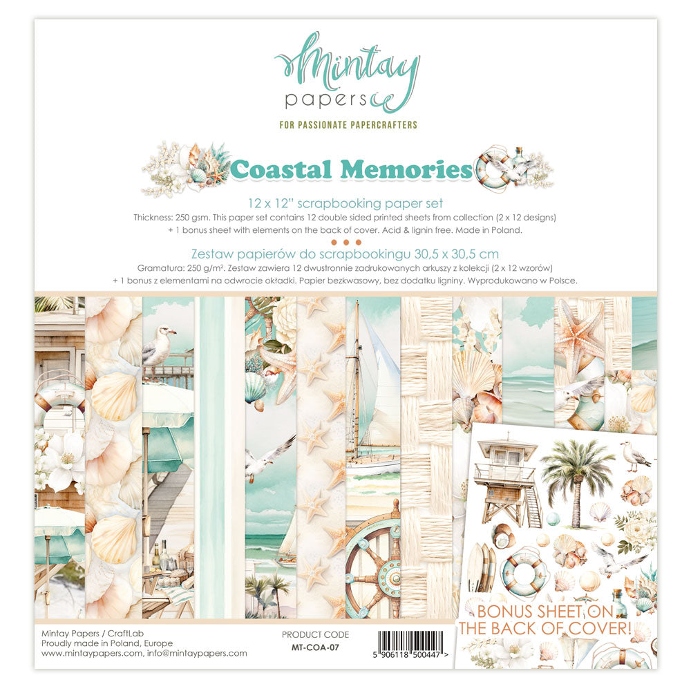 Mintay  - 12 x 12 Paper Pad - Coastal Memories