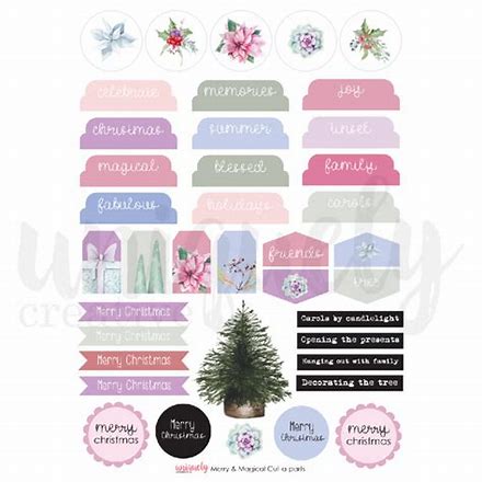 Uniquely Creative - Cut-a-part Sheet - Merry & Magical