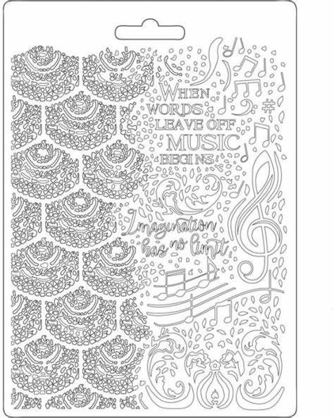 Stamperia- Soft Mould A5- Music