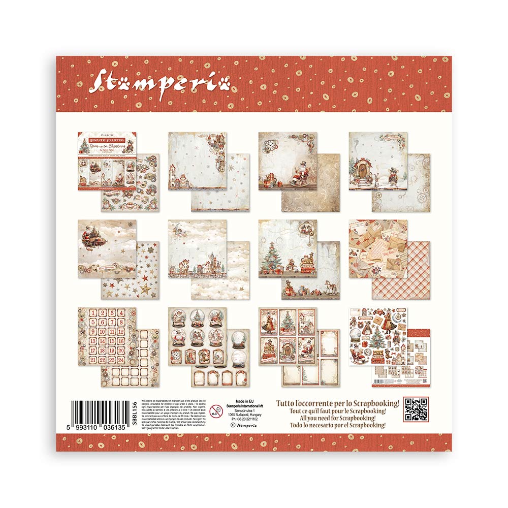 Stamperia - (12”X12”) Gear up for Christmas - Paper pad