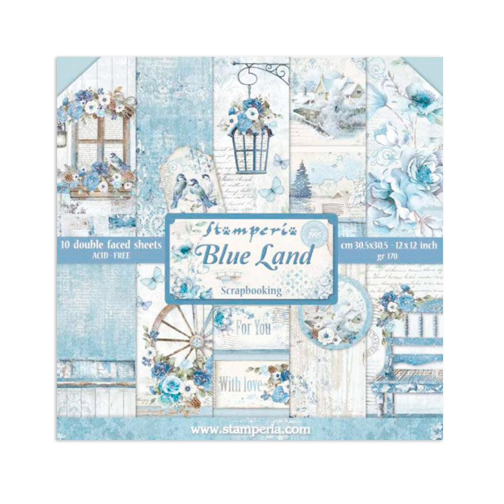 Stamperia - (12”X12”) Blue land - Paper pad