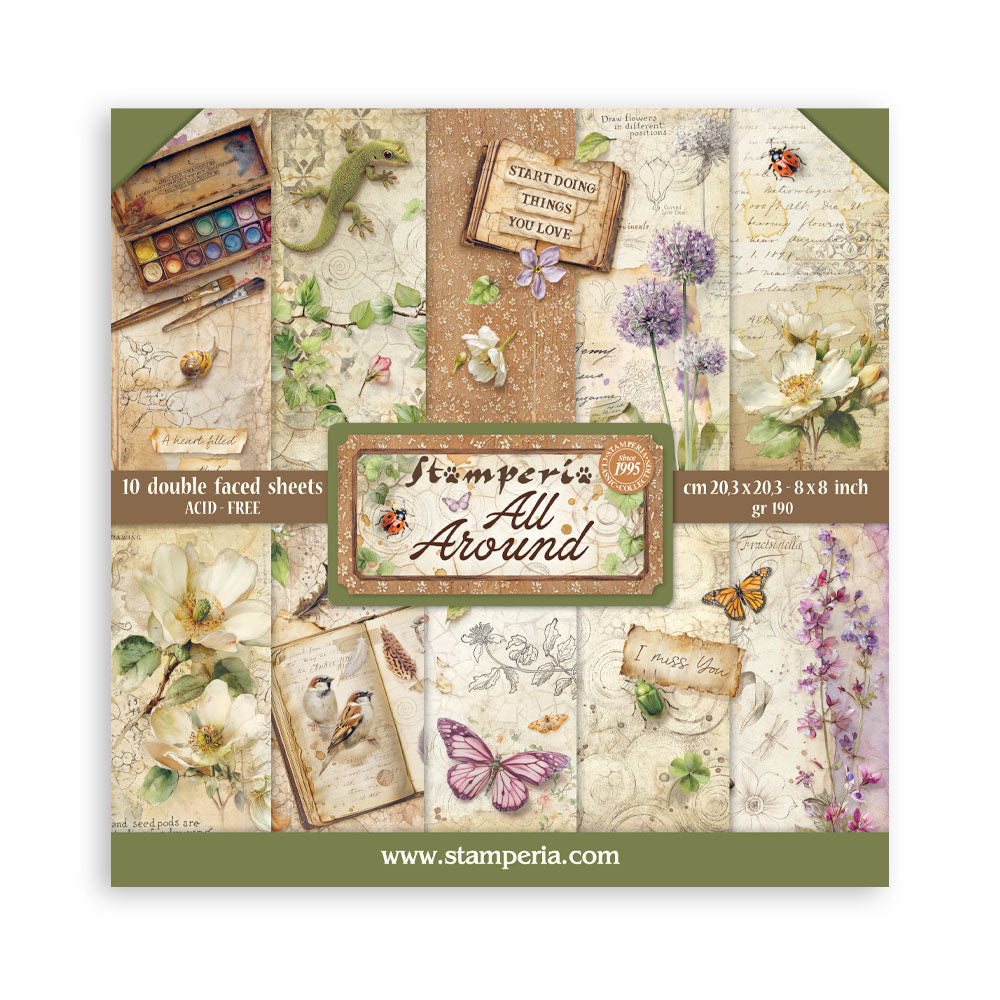 Stamperia - (8”X8”) Paper Pad - All Around