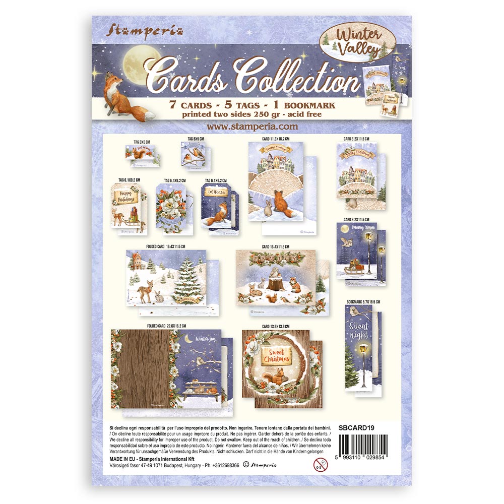 Stamperia - Card Collection - Winter Valley