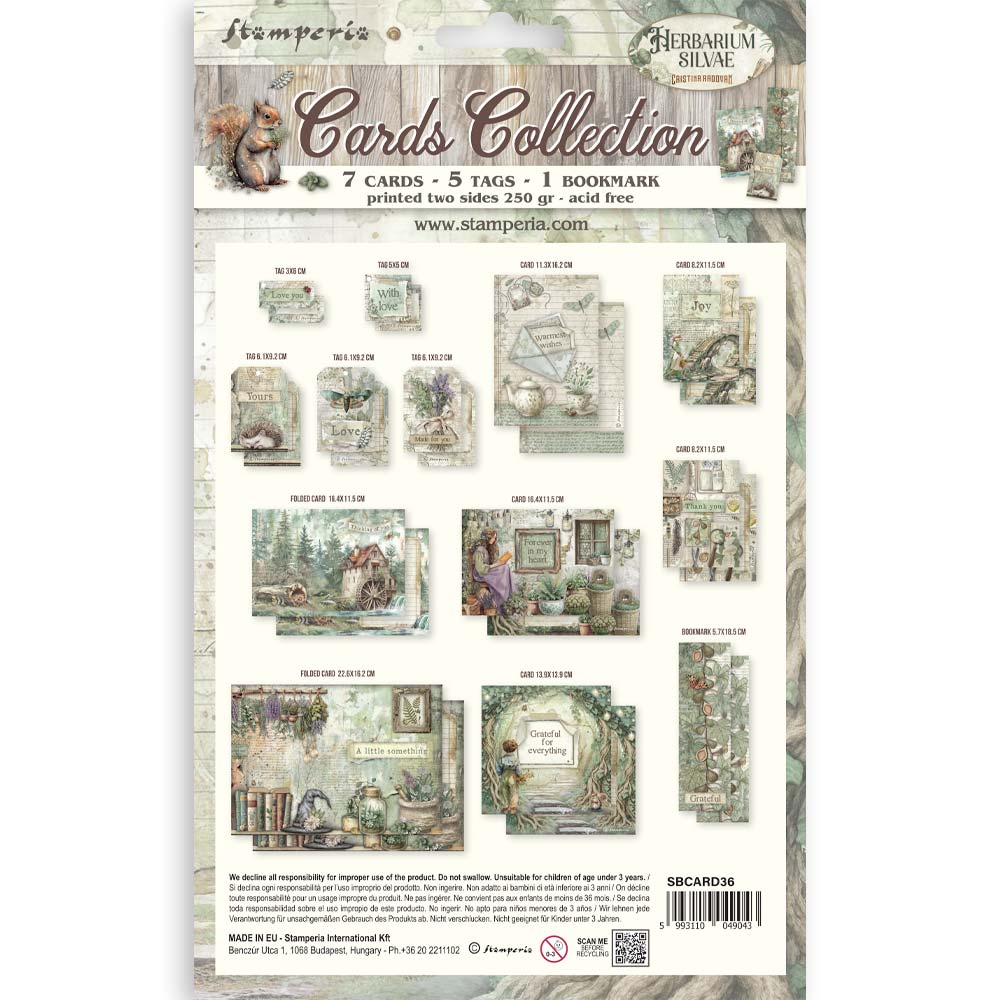 Stamperia - Card Collection - Herbarium Silvae