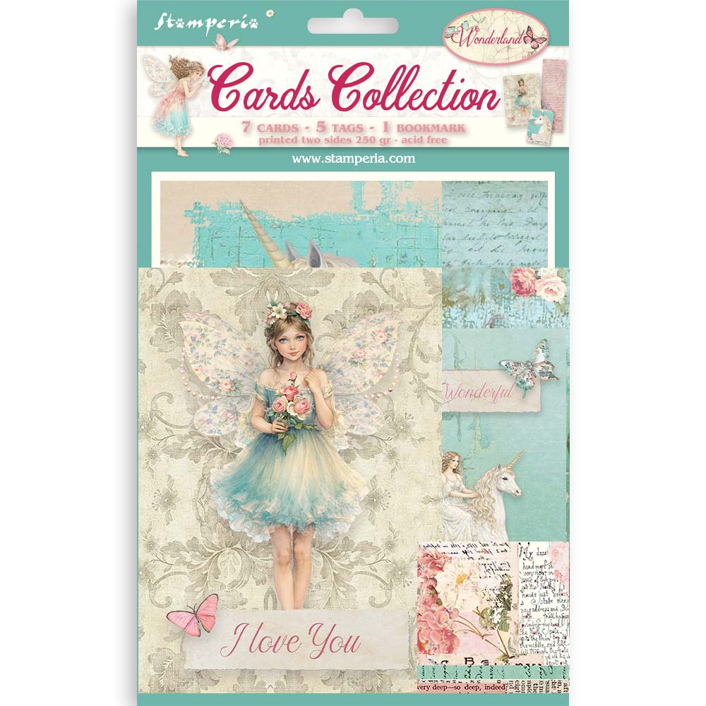 Stamperia - Card Collection - Wonderland
