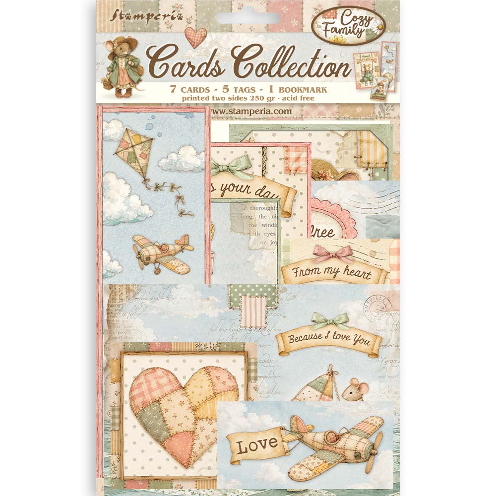 Stamperia - Card Collection - Cozy Family