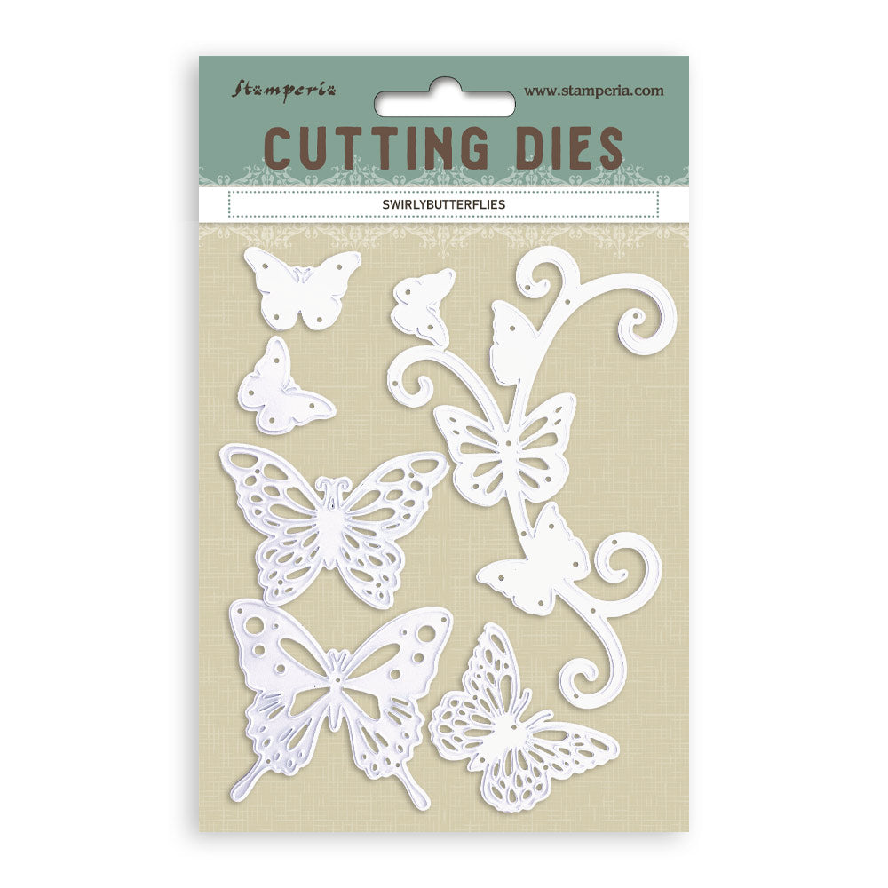 Stamperia - Cutting dies - A6 Swirly Butterflies