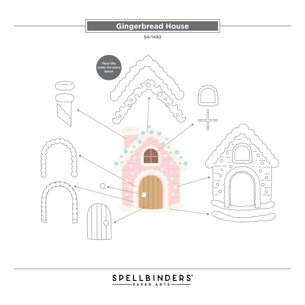 Stamperia - Cutting dies - Candy Christmas Gingerbread House