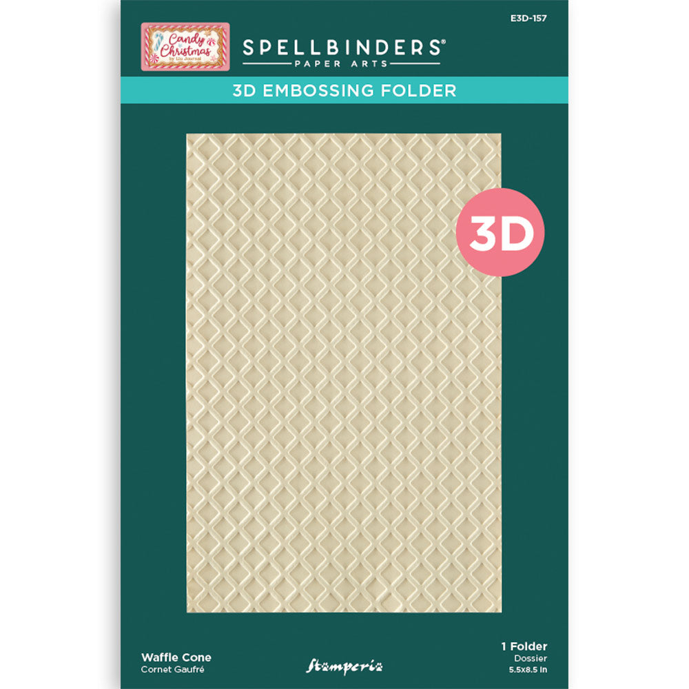 Stamperia - 3D Embossing Folder - Waffle Cone