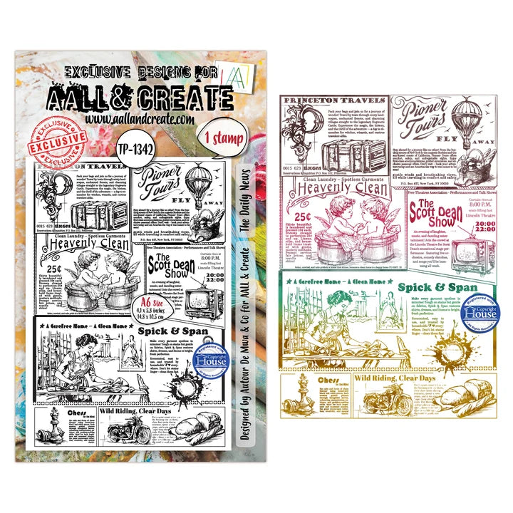 AALL & Create -Clear Stamp - #TP-1342 - The Daily News