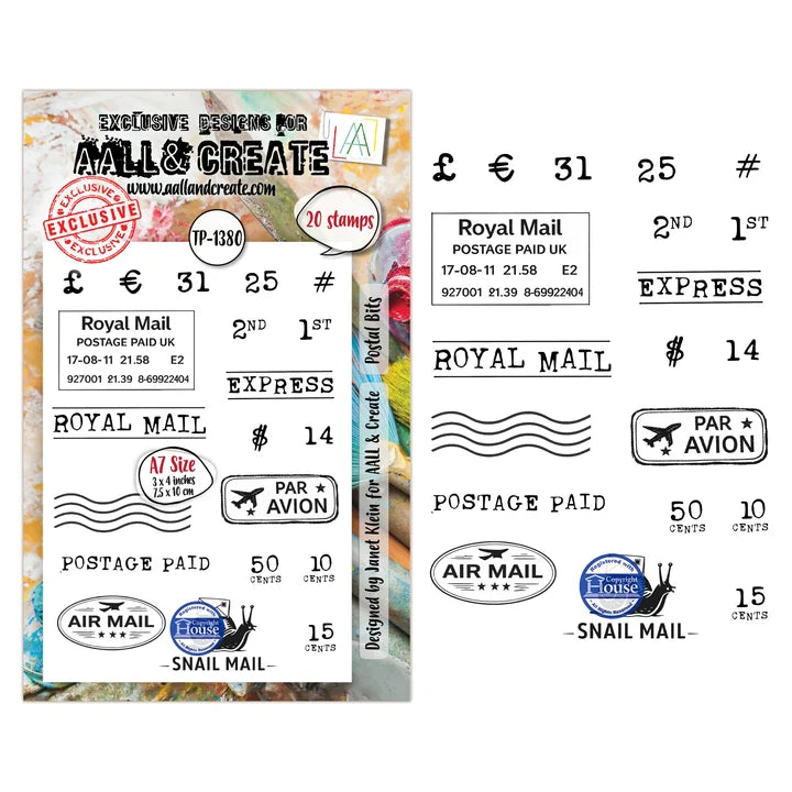 AALL & Create -Clear Stamp - #TP-1380 - Postal Bits