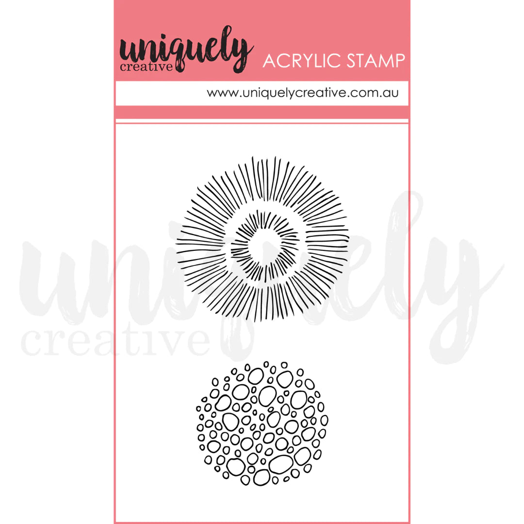 Uniquely Creative - IMPRINT IMPRESSIONS TEXTURE MARK MAKING MINI STAMP - ACRYLIC STAMP *