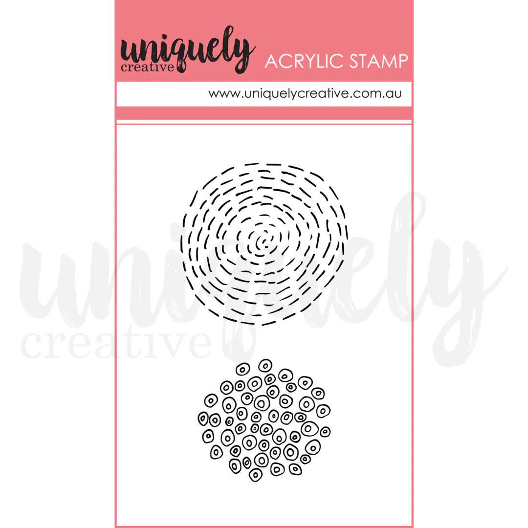Uniquely Creative - PATTERN PLAY TEXTURE  MARK MAKING MINI STAMP - ACRYLIC STAMP